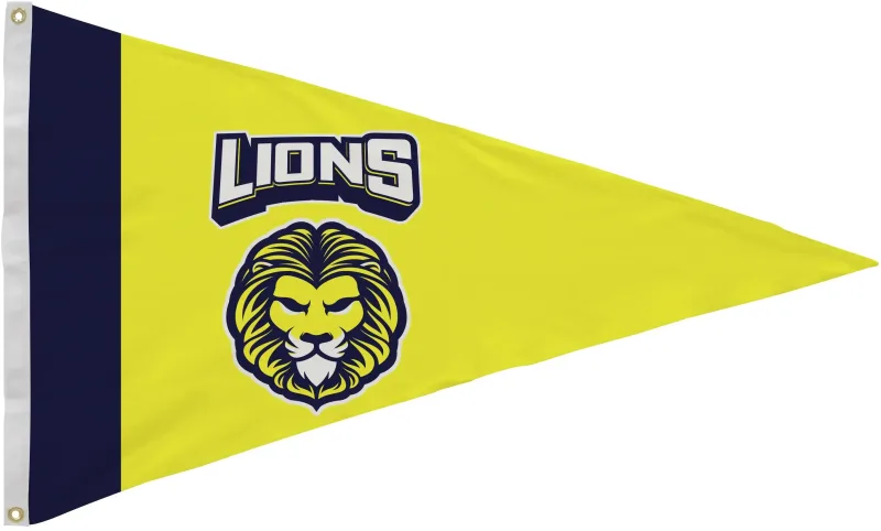 2.5' x 4' Nylon Pennant Flag Single-Sided — view 3