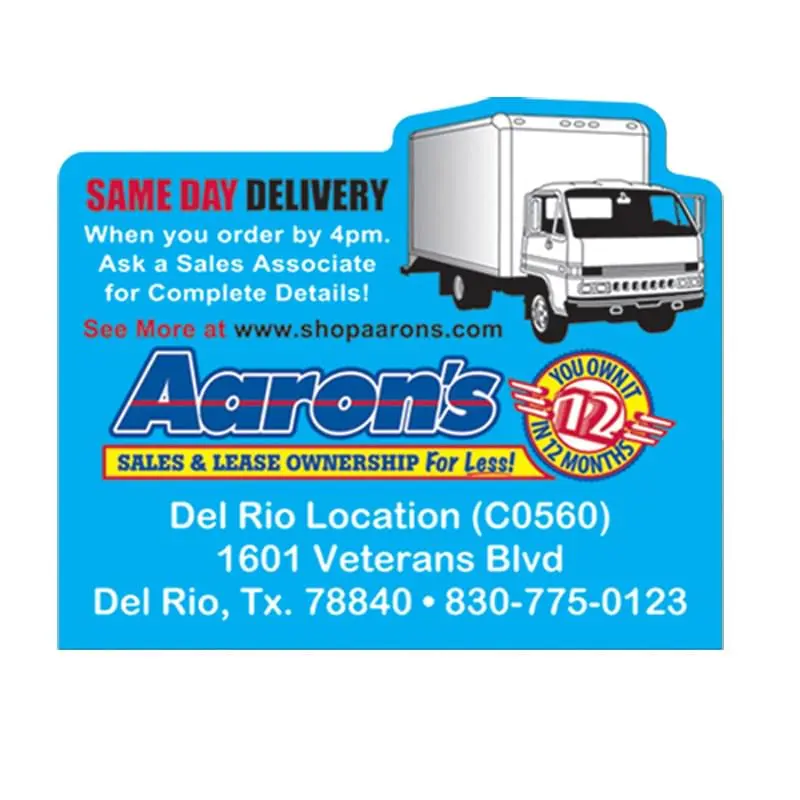 2.5"X3" Delivery Truck Stock Shape Vinyl Magnet - 20mil