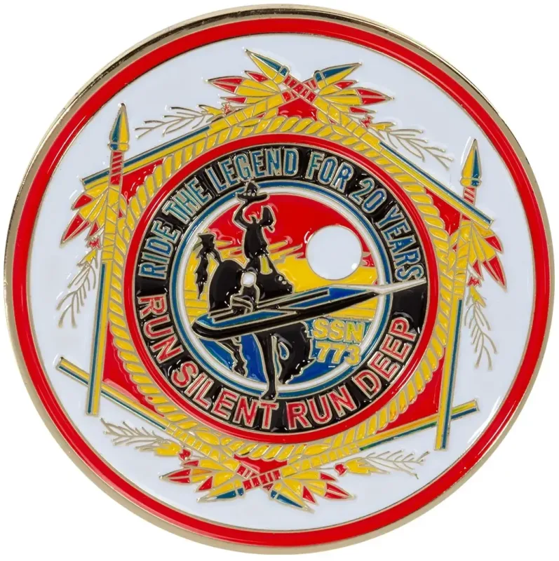 Custom Brass Challenge Coins - 2.75" (4 Colors/1 Side) — view 6