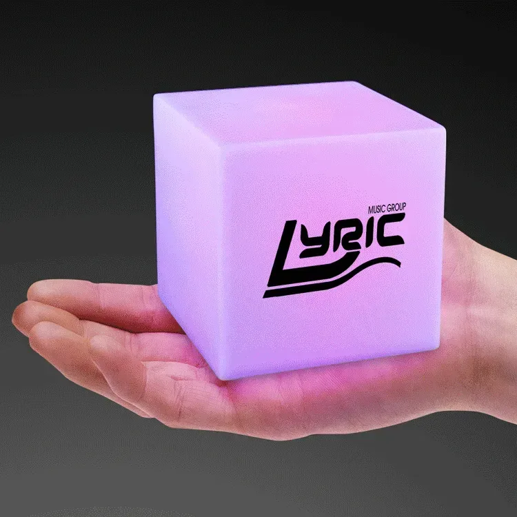 2.75" Light Deco Cube with Color Change LEDs — view 3