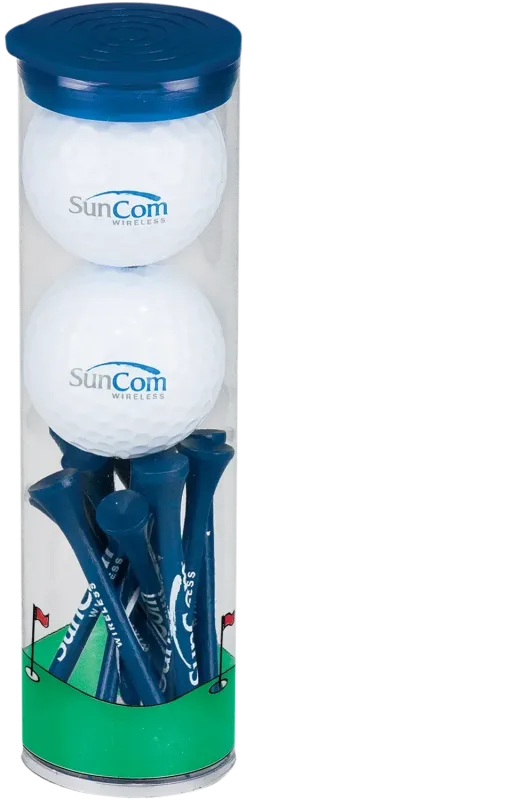 Custom Golf Ball Tube Set — view 3