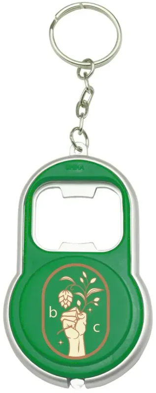 Personalized LED Bottle Opener Keychain — view 2