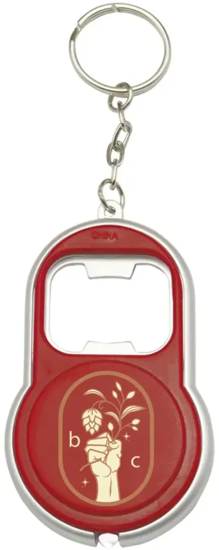 Personalized LED Bottle Opener Keychain — view 3