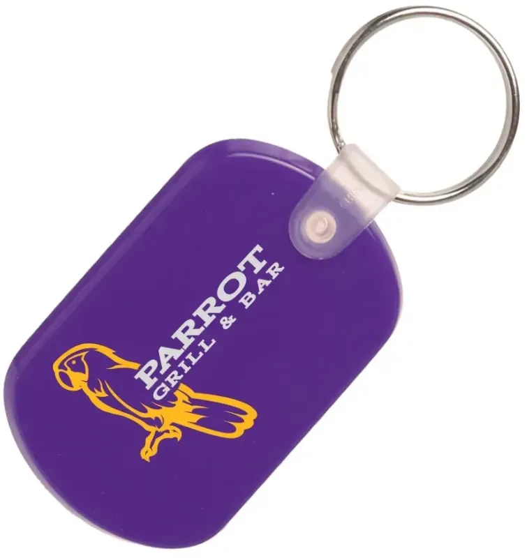 Custom Soft Plastic Key Tags - 2 Color — view 10