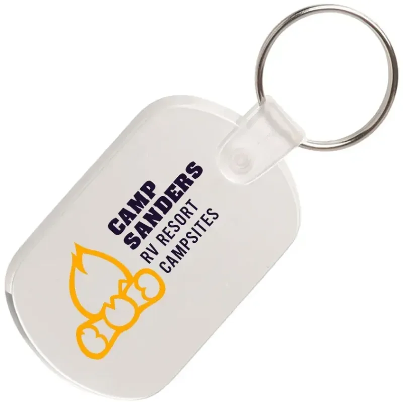 Custom Soft Plastic Key Tags - 2 Color — view 12