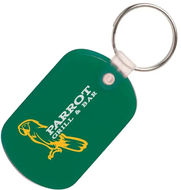 Custom Soft Plastic Key Tags - 2 Color — view 8