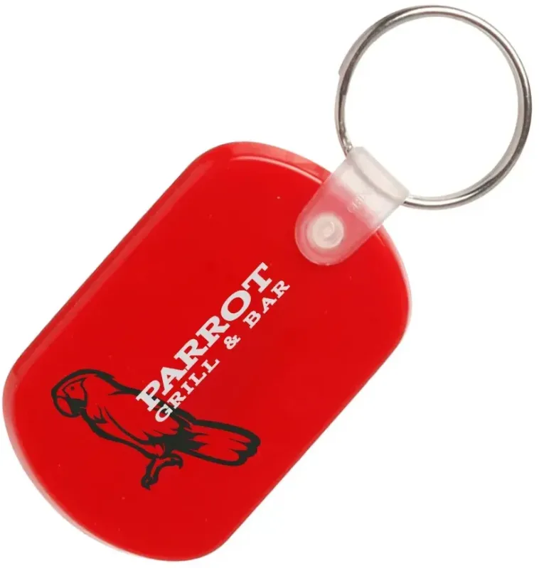 Custom Soft Plastic Key Tags - 2 Color — view 9