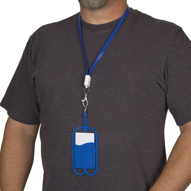 2-In-1 Charging Cable Lanyard With Phone Holder & Wallet — view 13