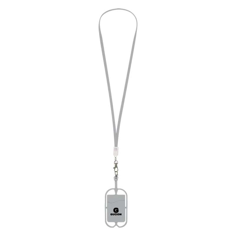 2-In-1 Charging Cable Lanyard With Phone Holder & Wallet — view 5