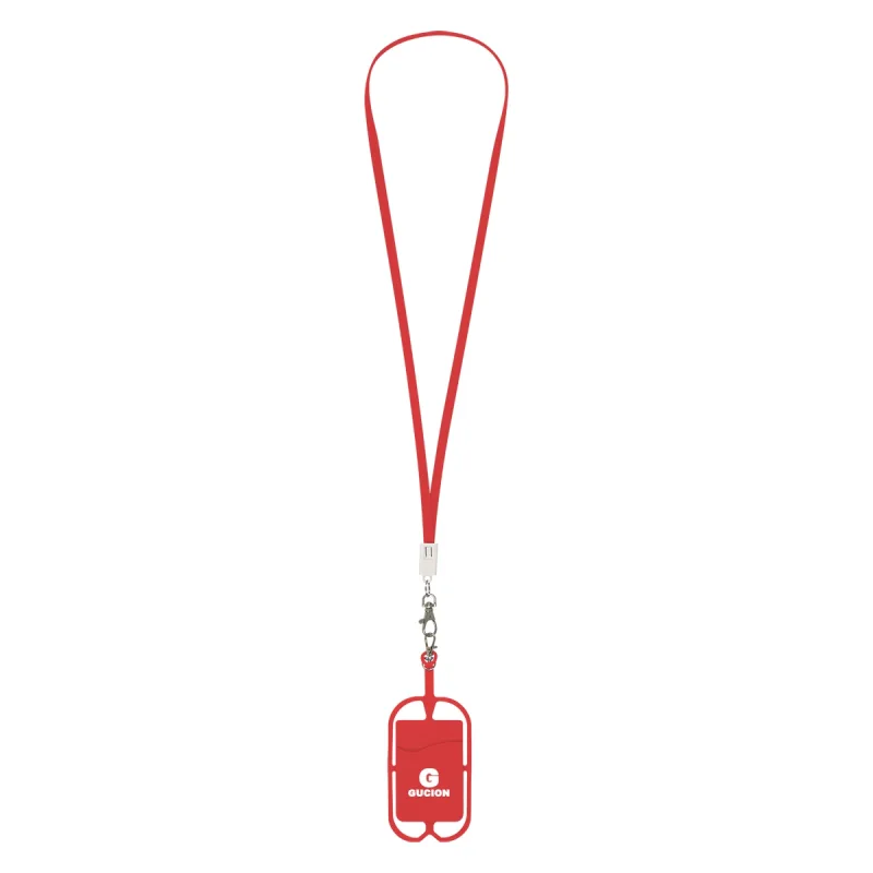 2-In-1 Charging Cable Lanyard With Phone Holder & Wallet — view 8