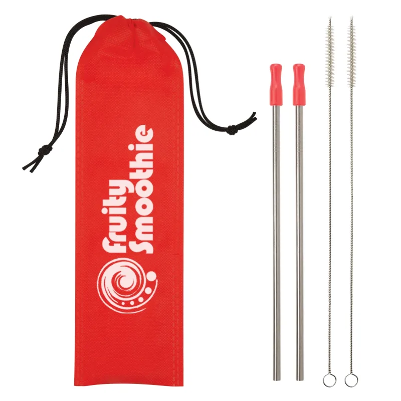 2-Pack Stainless Steel Straw Kit — view 5