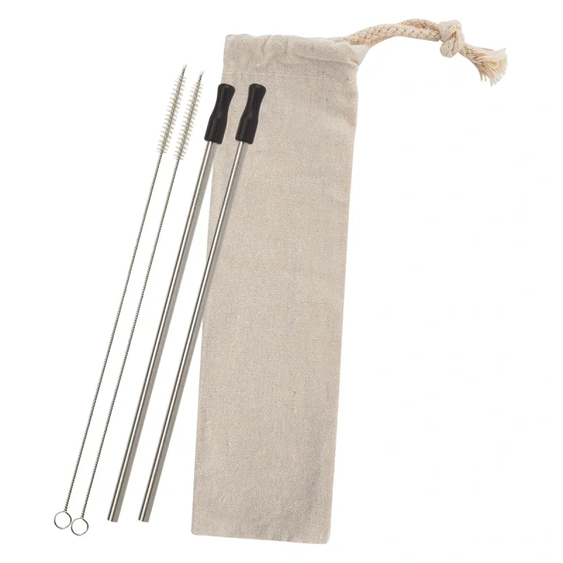 2-Pack Stainless Straw Kit with Cotton Pouch — view 16