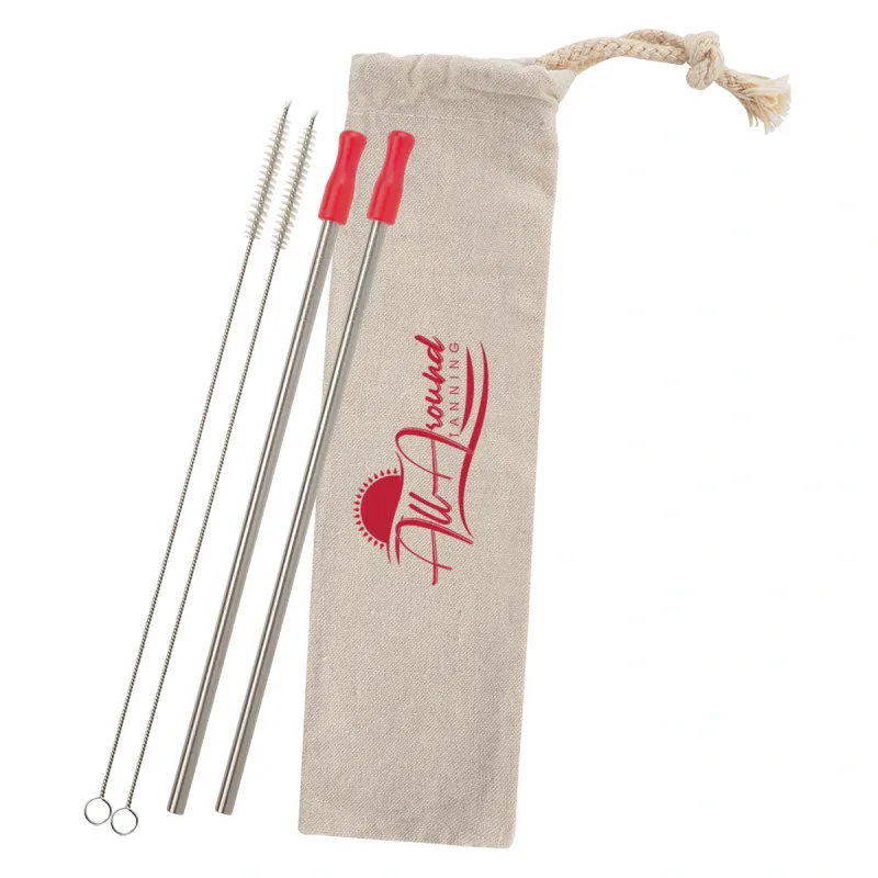2-Pack Stainless Straw Kit with Cotton Pouch — view 20