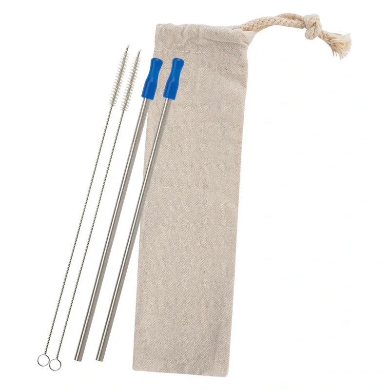 2-Pack Stainless Straw Kit with Cotton Pouch — view 5