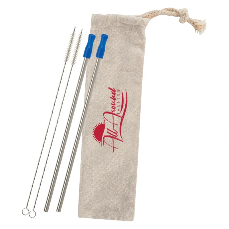 2-Pack Stainless Straw Kit with Cotton Pouch — view 8