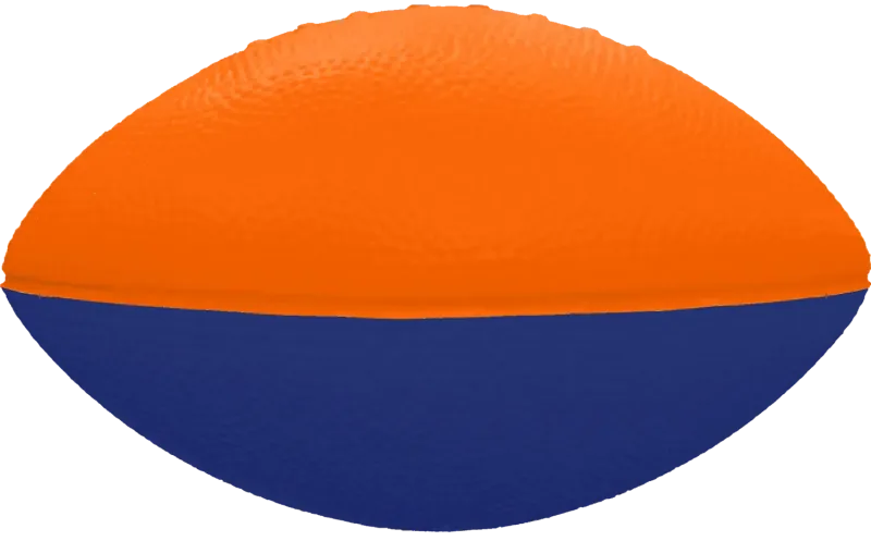 Imprinted 2 Tone Foam Football (7") — view 3