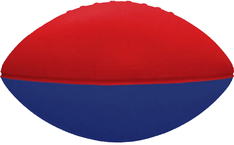 Imprinted 2 Tone Foam Football (7") — view 7