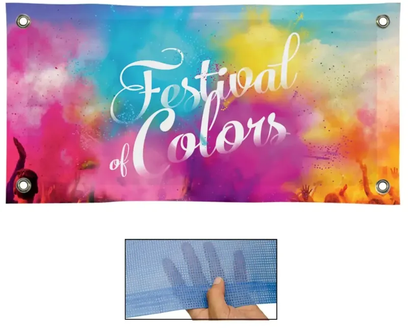 2' x 6' 9 oz. Mesh Vinyl Banner Single-Sided — view 7