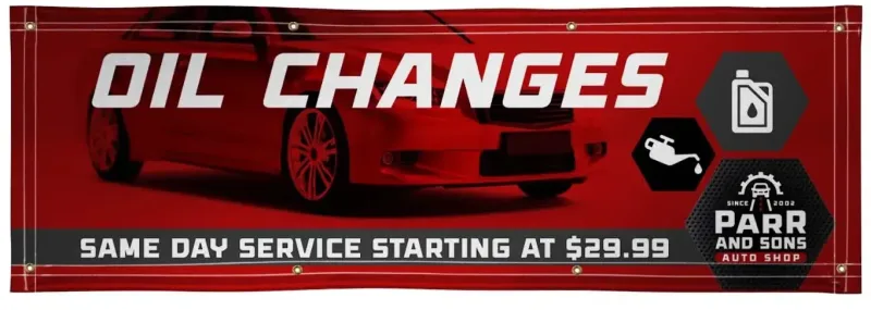 2' X 6' Super Poly Knit Fabric Banner — view 2