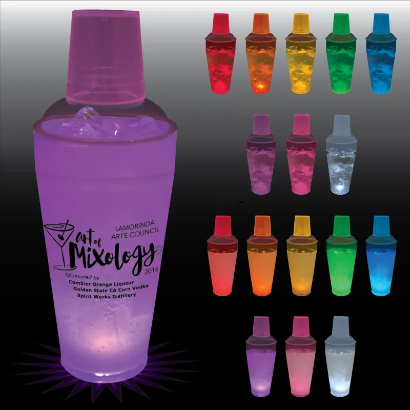 20 oz. 3 Piece Light Plastic Cocktail Shaker — view 3
