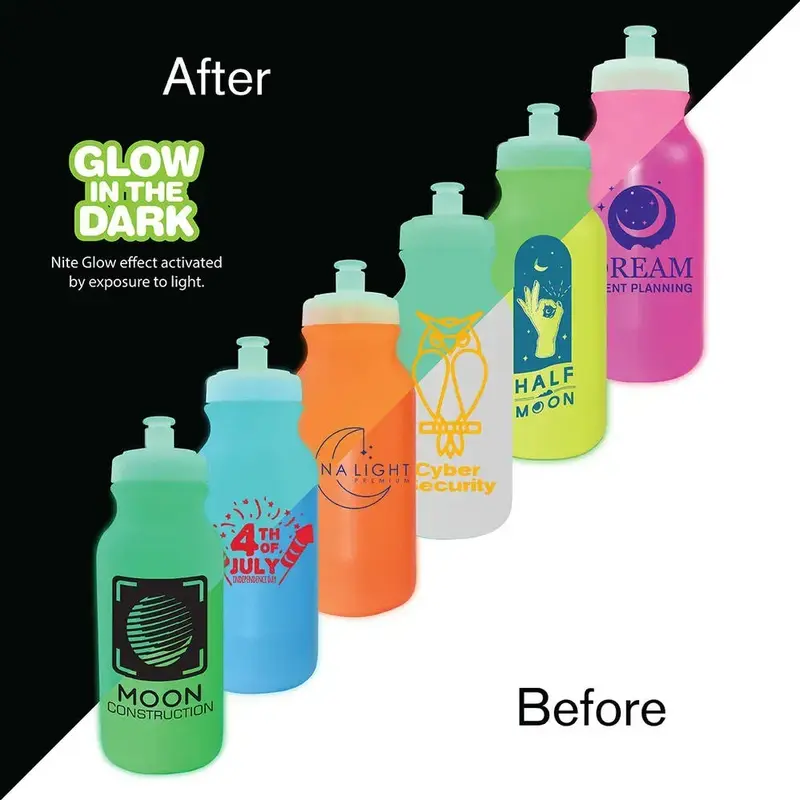 Nite Glow Custom 20oz BPA Free Cycle Bottle with Logo