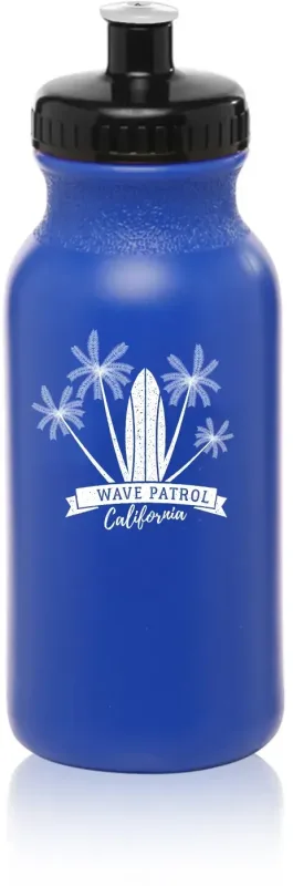 Custom Spirit Water Bottle (20 oz.) with Push Cap and 1 Color Imprint — view 11