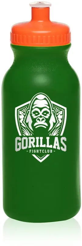 Custom Spirit Water Bottle (20 oz.) with Push Cap and 1 Color Imprint — view 4