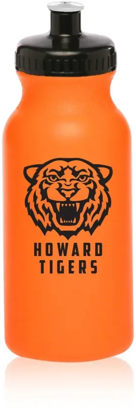 Custom Spirit Water Bottle (20 oz.) with Push Cap and 1 Color Imprint — view 5