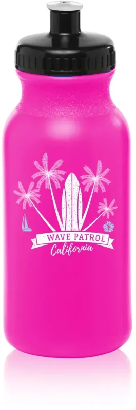 Customized 20 oz. Push Cap Spirit Water Bottle with 2 Color Imprint — view 12