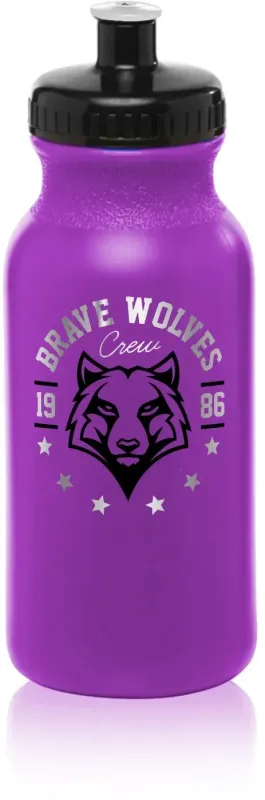 Customized 20 oz. Push Cap Spirit Water Bottle with 2 Color Imprint — view 14