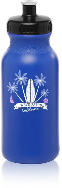 Customized 20 oz. Push Cap Spirit Water Bottle with 2 Color Imprint — view 5