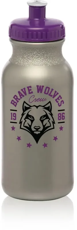 Customized 20 oz. Push Cap Spirit Water Bottle with 2 Color Imprint — view 8