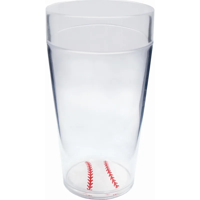 20 oz. Sports Themed Colored Rim Cup — view 3