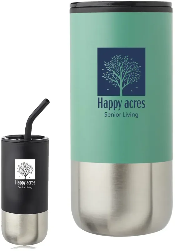 Branded Travel Mug with Straw (20 oz.) — view 4