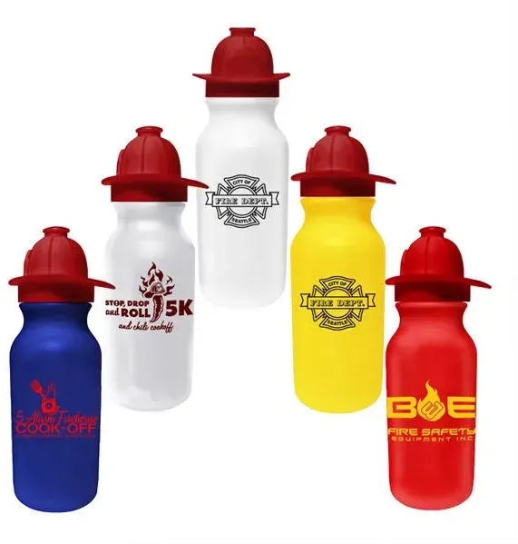 20 oz. Value Cycle Bottle w/Fireman Helmet Push'n Pull Cap