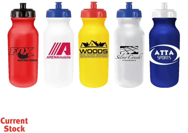 20oz Personalized Squeezable Cycle Bottle with Customizable Push 'n Pull Cap