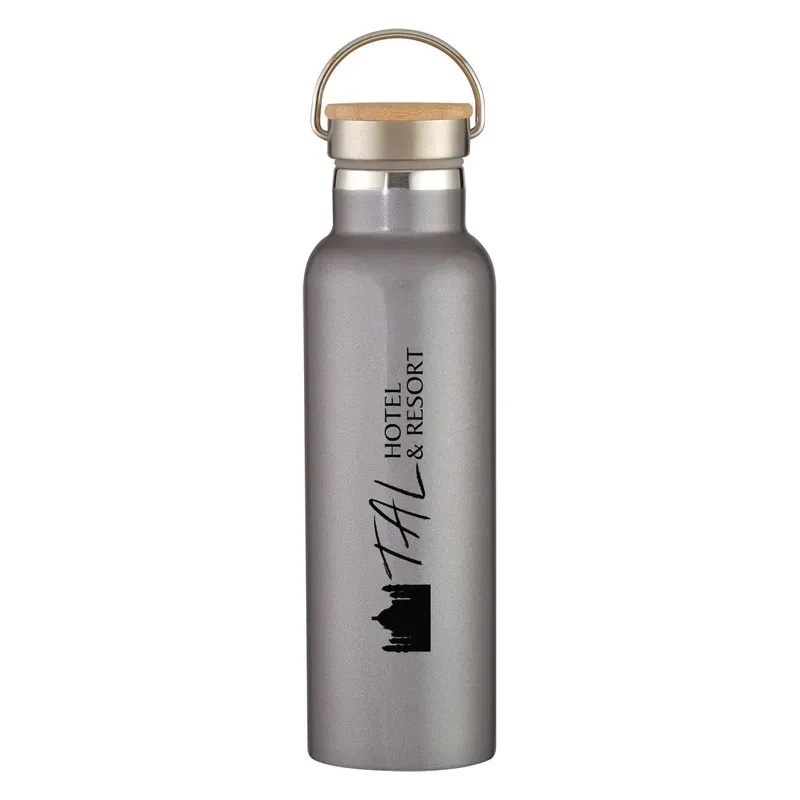 21 Oz. Tipton Stainless Steel Bottle With Bamboo Lid