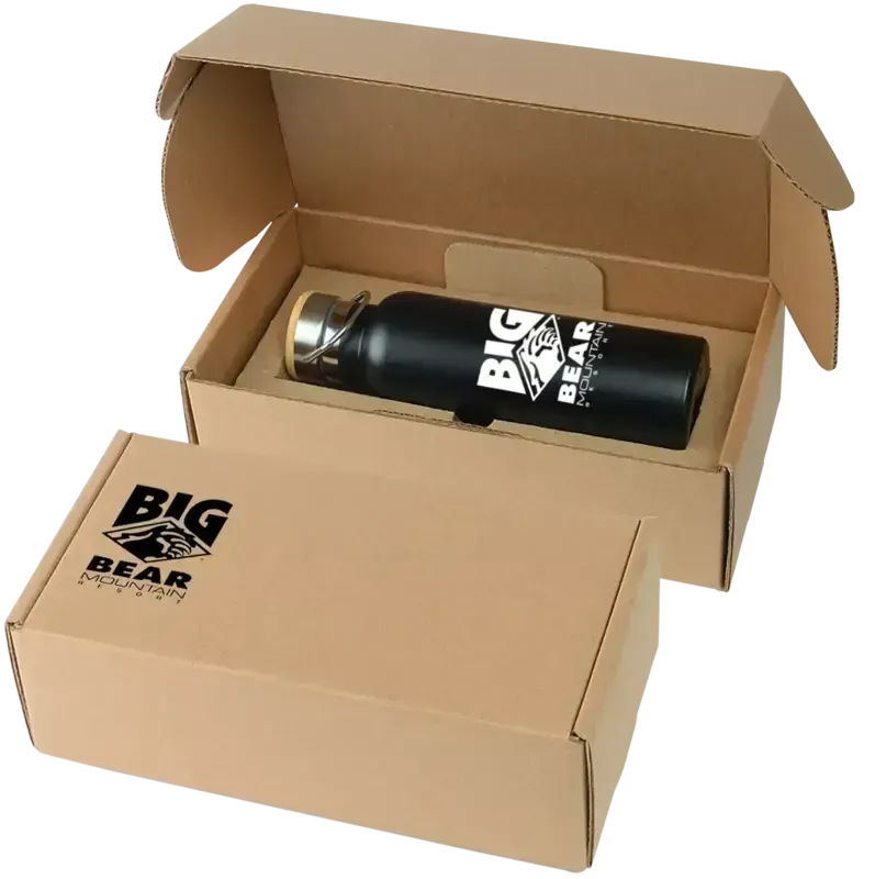 Custom Stainless Steel Bottle with Gift Box Set - 21oz