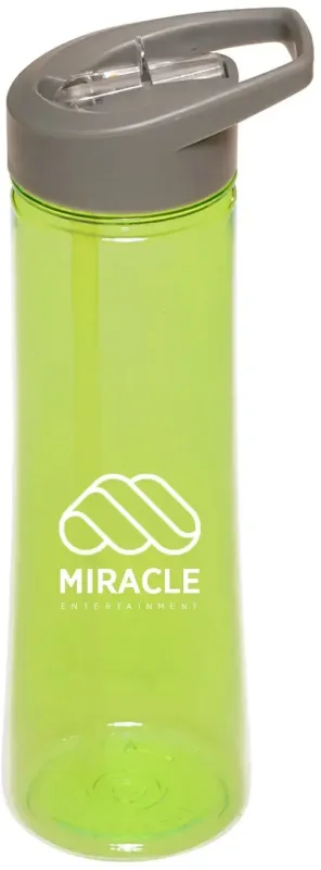Personalized Aqua Plastic Sports Water Bottles - 22oz (1 Color Imprint) — view 2