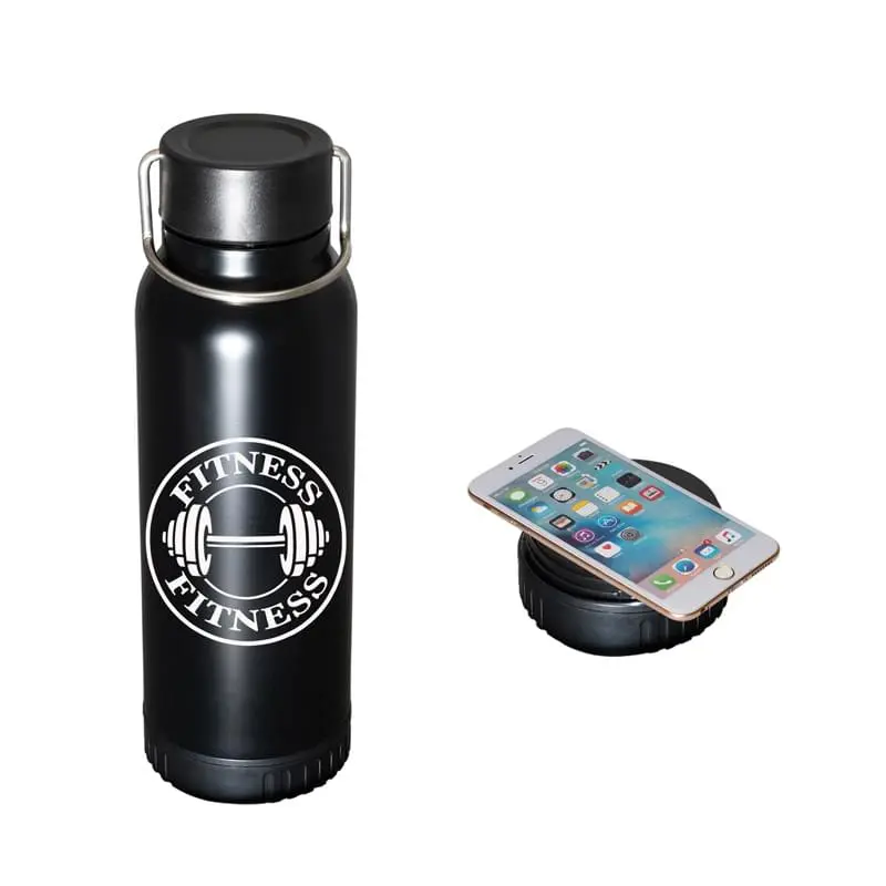 22 Oz. Dual-Purpose Water Bottle and Portable Charger in-one