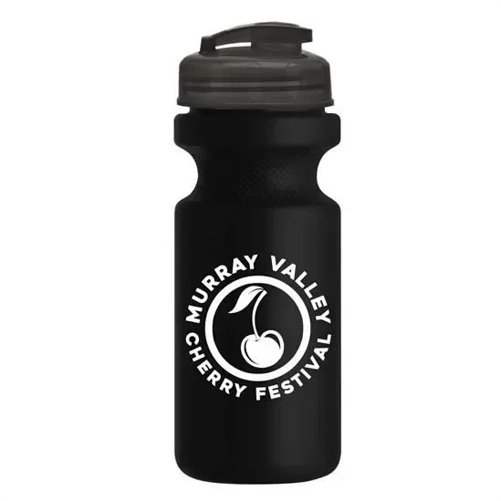 Recycled Bike Bottle with Flip-Top Lid (22 oz.) — view 2