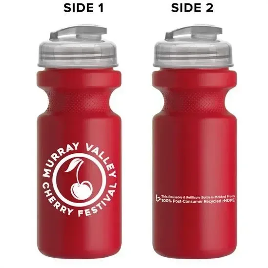 Recycled Bike Bottle with Flip-Top Lid (22 oz.) — view 6
