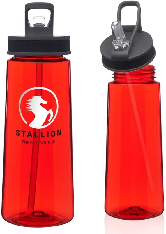 JOG Sports Tritan Water Bottle with Straw (22 oz., 2 Color Imprint) — view 16
