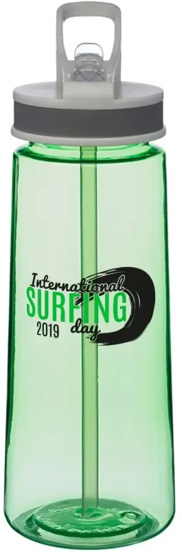 JOG Sports Tritan Water Bottle with Straw (22 oz., 2 Color Imprint) — view 3