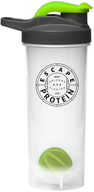 24 oz Custom Plastic Shaker with Mixer - (1 Color) — view 6