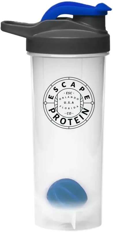 24 oz Custom Plastic Shaker with Mixer - (1 Color) — view 7