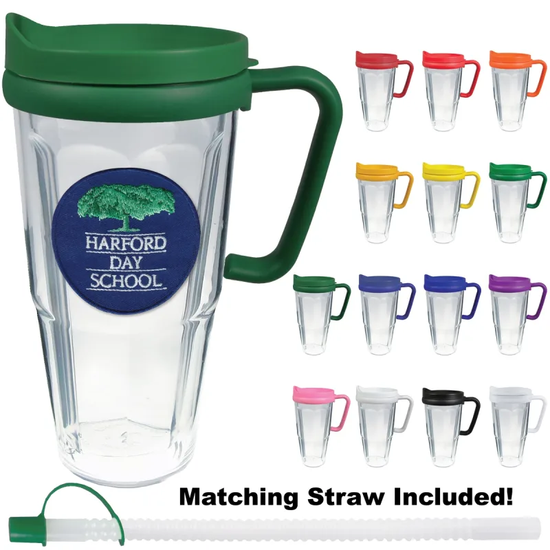 24 oz. Thermal Dual Walled Mug (Four Imprint Options) — view 2