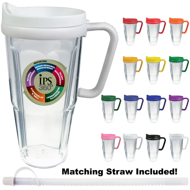 24 oz. Thermal Dual Walled Mug (Four Imprint Options) — view 3