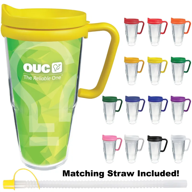 24 oz. Thermal Dual Walled Mug (Four Imprint Options) — view 4