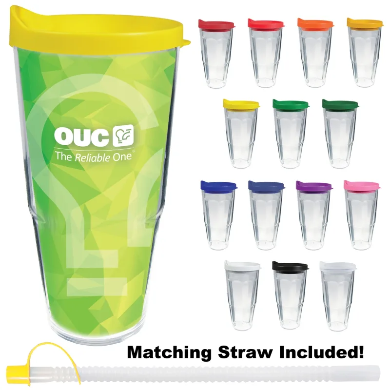 24 oz. Thermal Dual Walled Travel Tumbler (Four Imprint Options) — view 11